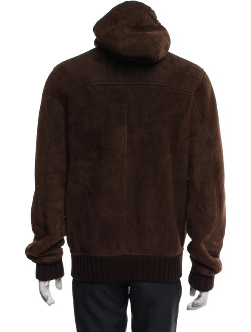 Gucci Web Accent Lamb Fur Windbreaker