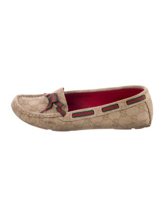 Gucci GG Canvas Canvas Moccasins