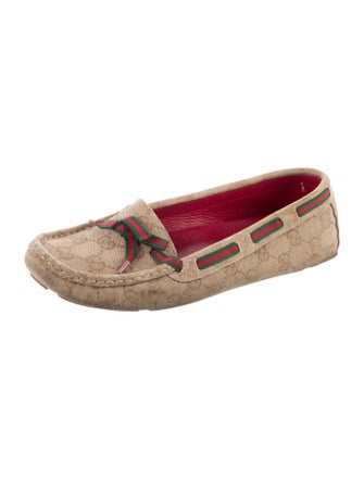 Gucci GG Canvas Canvas Moccasins