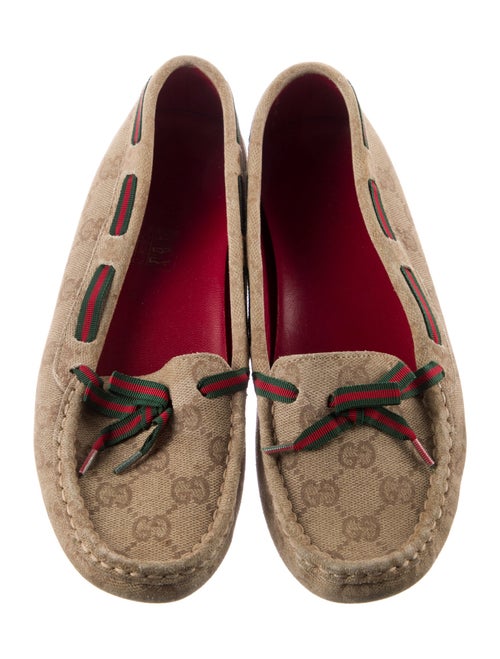 Gucci GG Canvas Canvas Moccasins