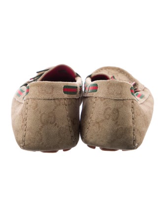 Gucci GG Canvas Canvas Moccasins