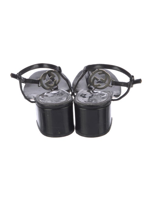 Gucci Leather T-Strap Sandals