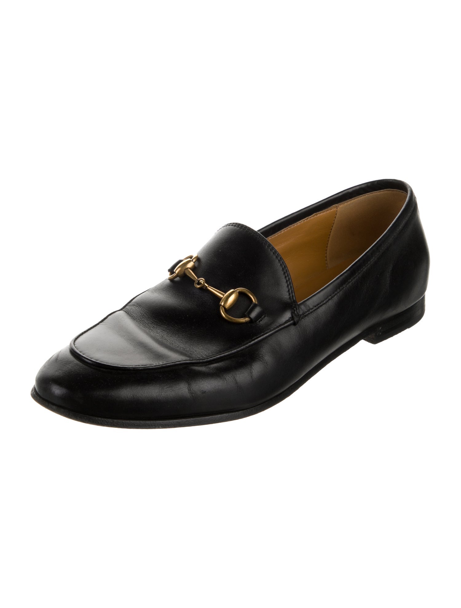Gucci Horsebit Accent Leather Loafers