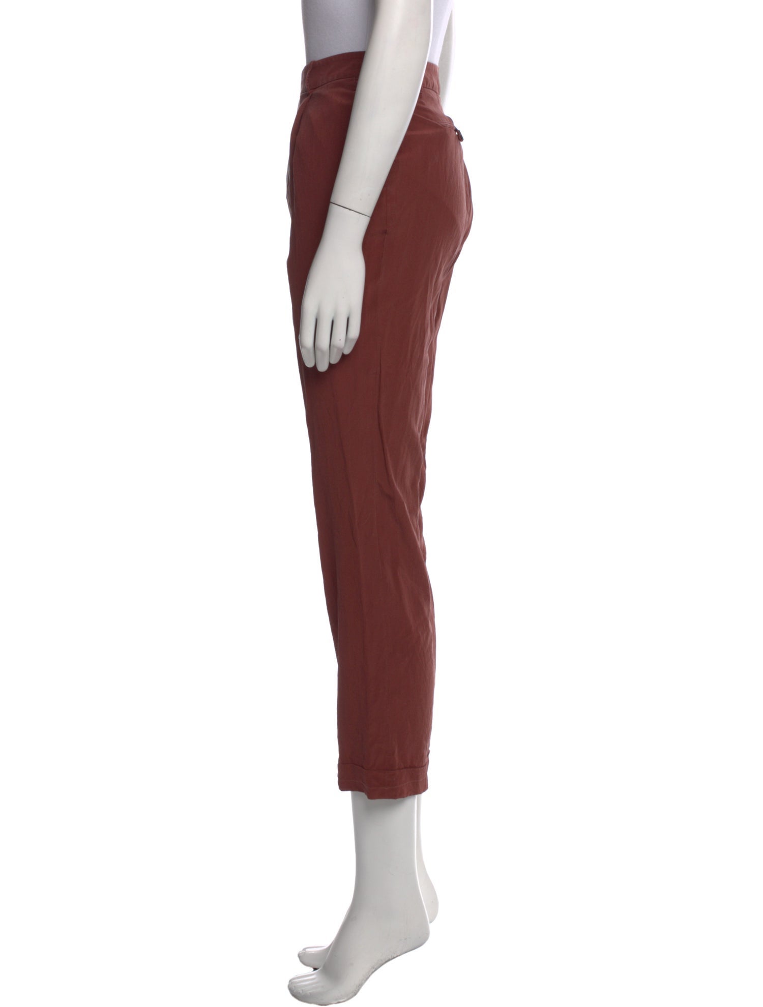 Gucci Silk Straight Leg Pants