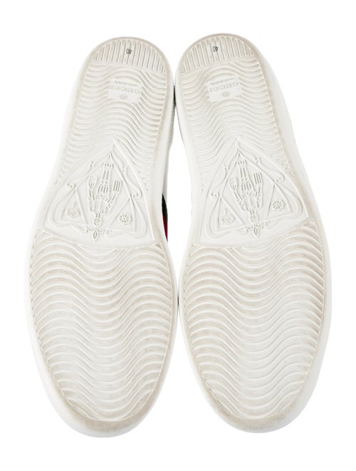 Gucci Web Accent Leather Sneakers