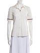 Gucci Short Sleeve Button-Up Top