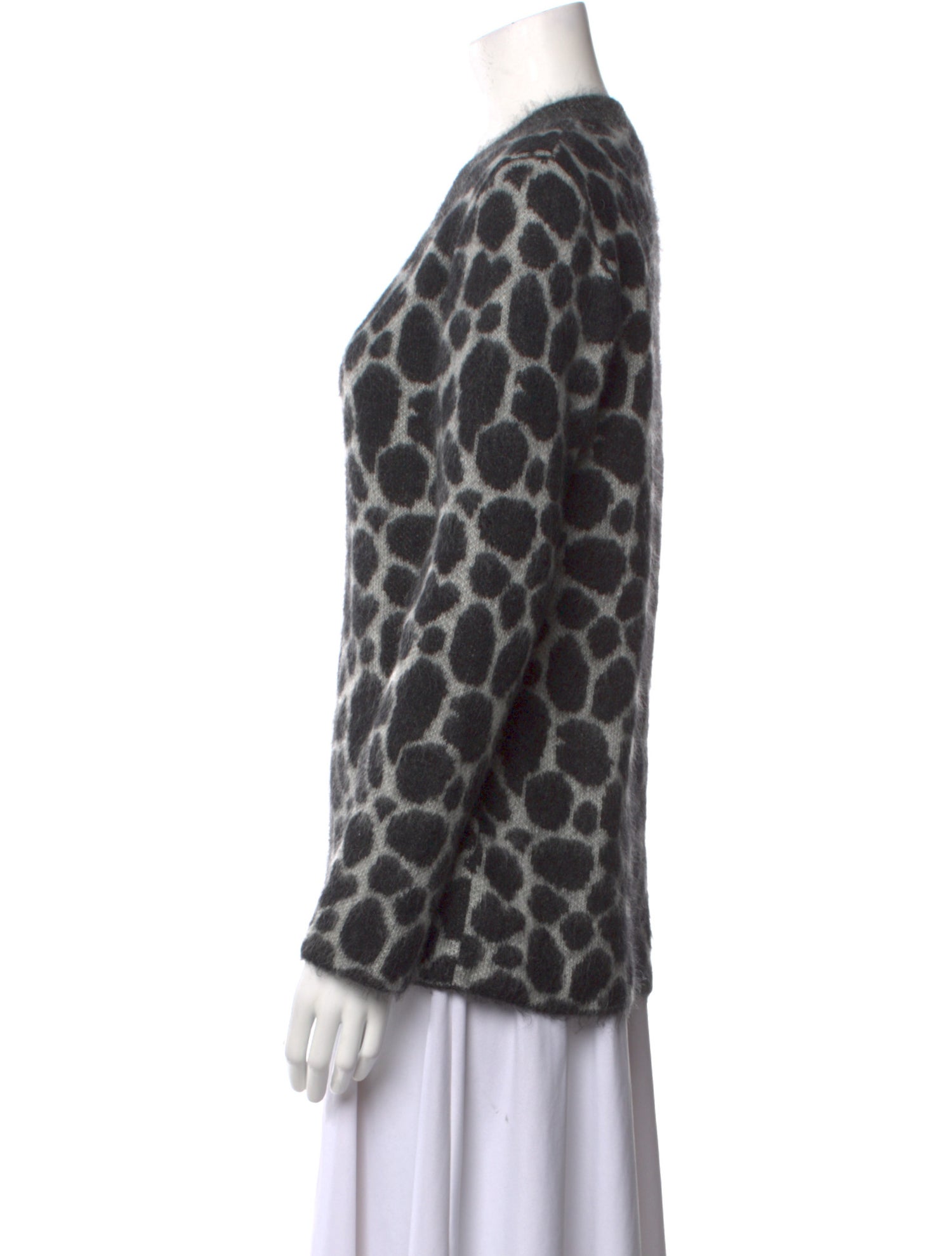 Gucci Mohair Polka Dot Print Sweater