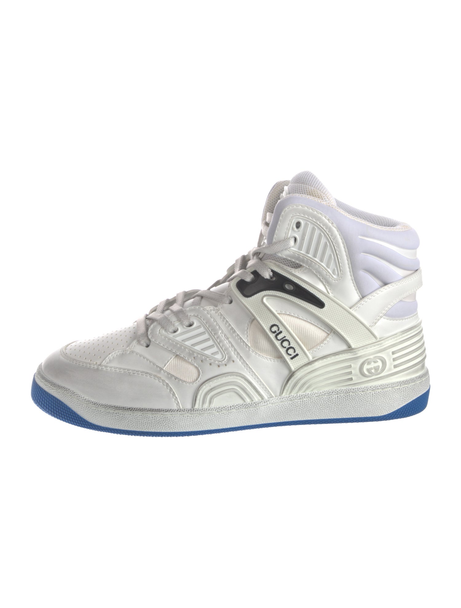 Gucci Leather Wedge Sneakers