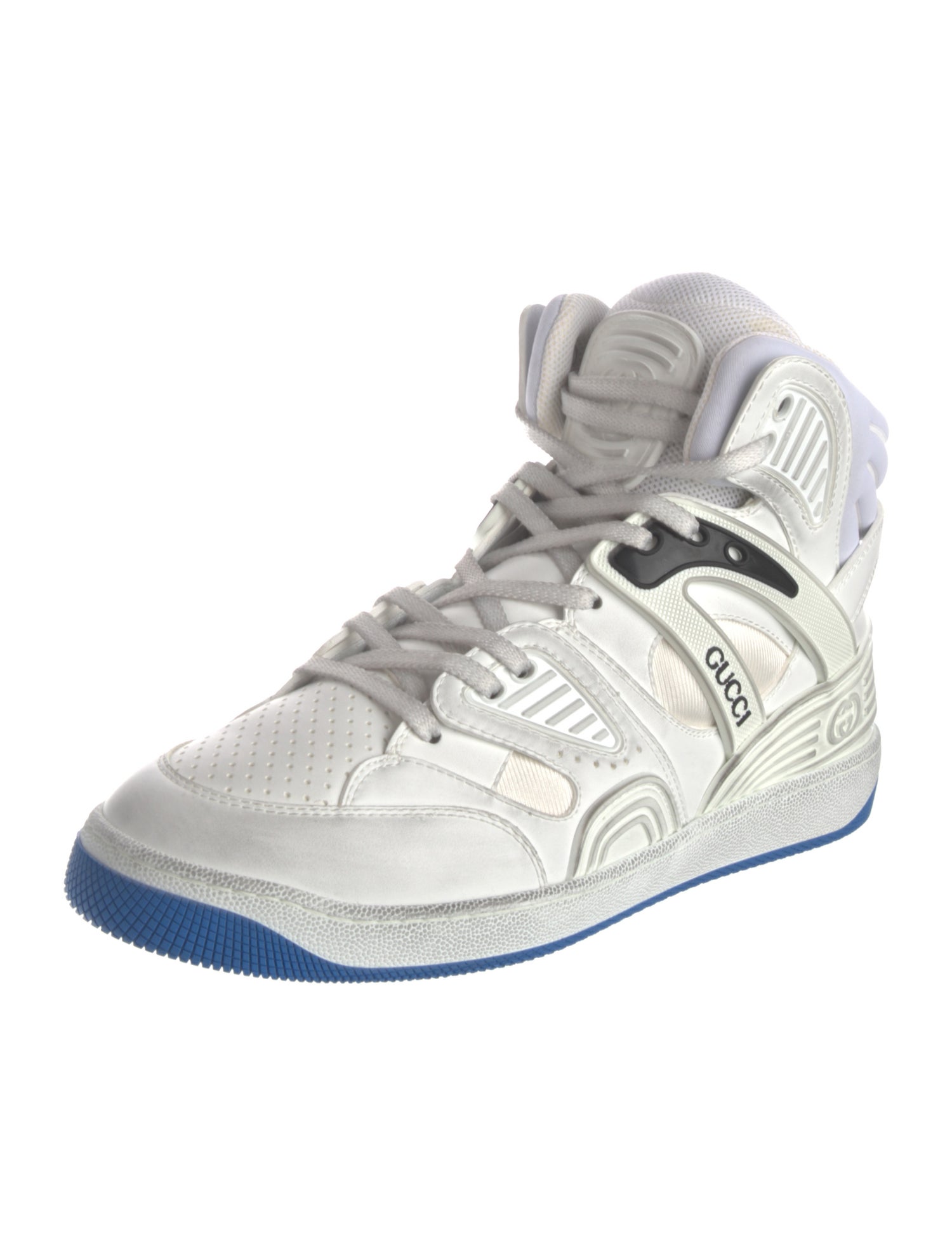 Gucci Leather Wedge Sneakers