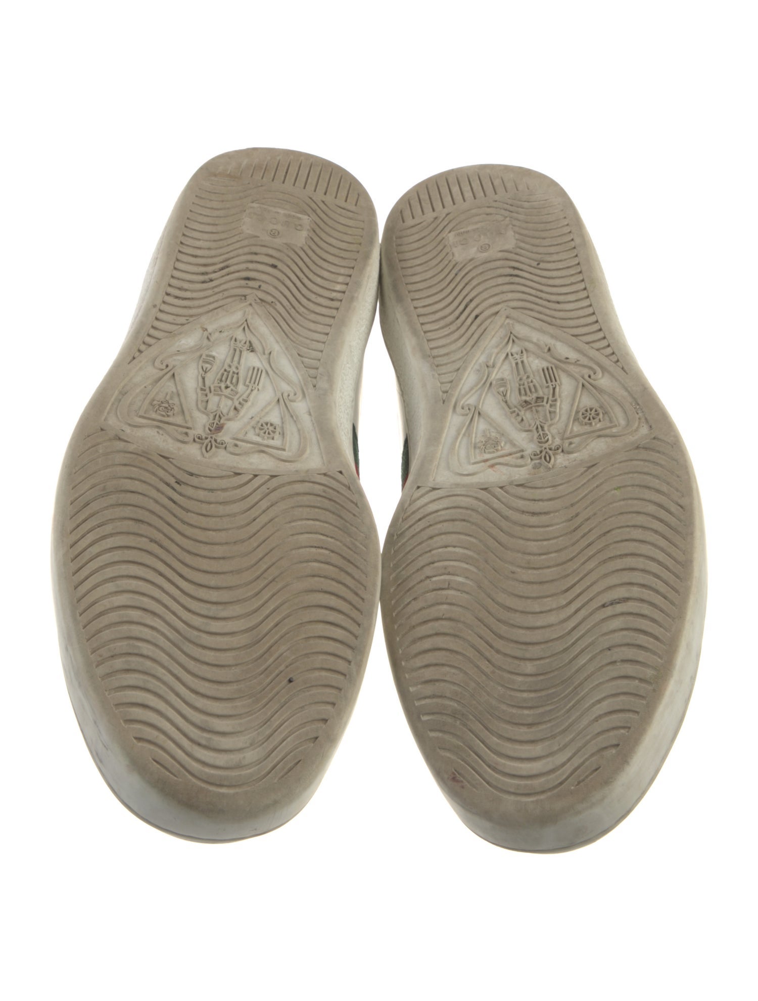 Gucci Web Accent Leather Sneakers