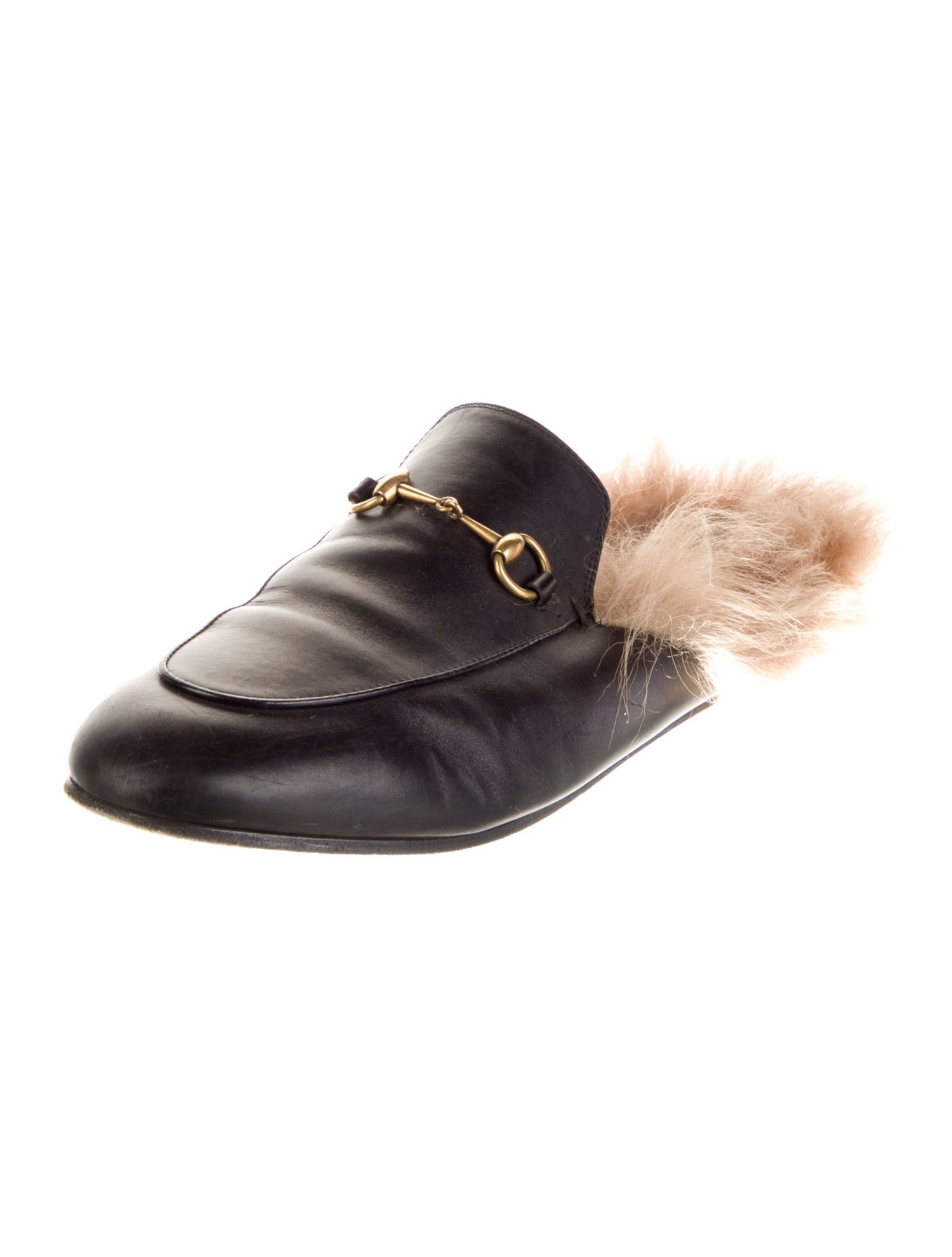 Gucci Horsebit Accent Leather Mules