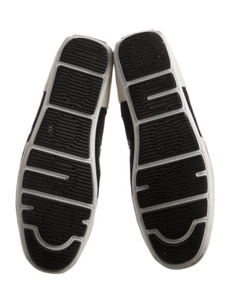 Gucci Interlocking G Logo Leather Trim Embellishment Sneakers