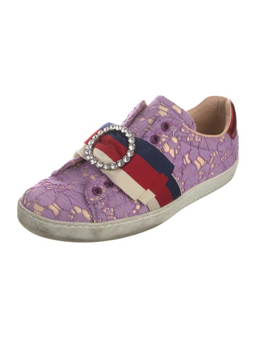 Gucci Sylvie Web Accent Lace Sneakers