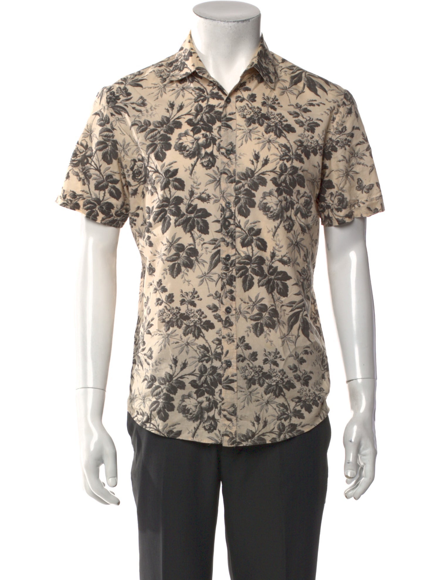 Gucci 2015 Floral Print Shirt