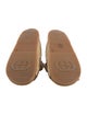 Gucci Double G Logo Raffia Slides