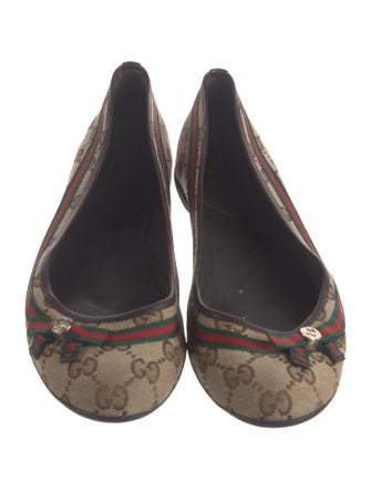 Gucci GG Canvas Canvas Ballet Flats
