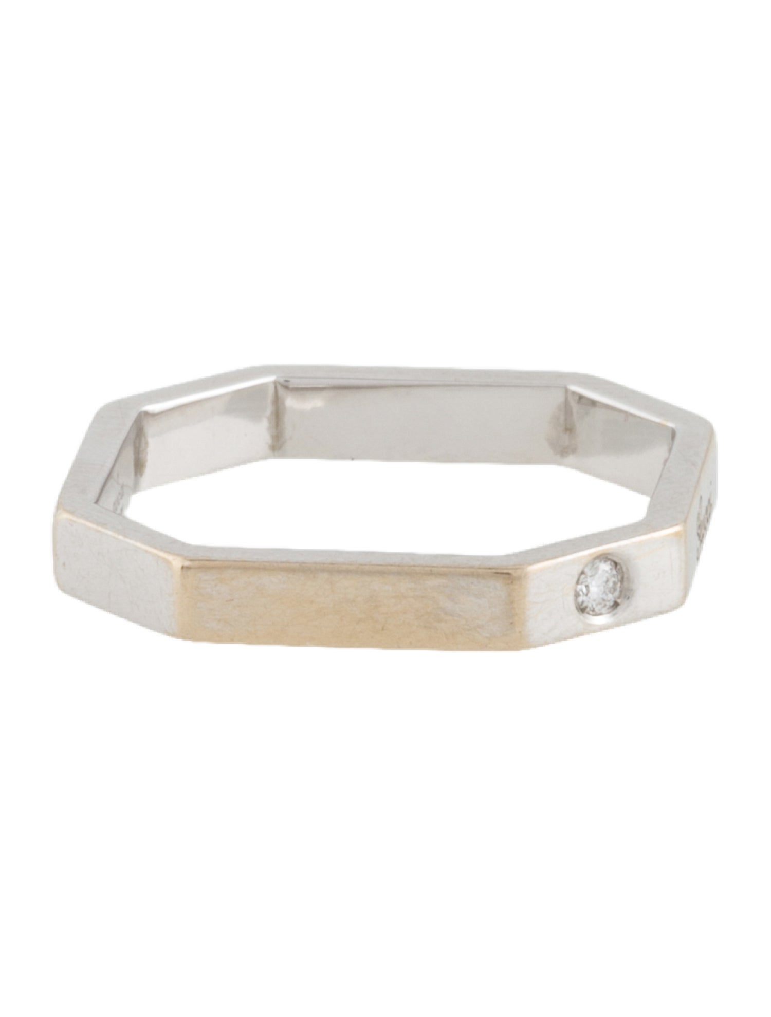 Gucci 18K Diamond Octagon Band