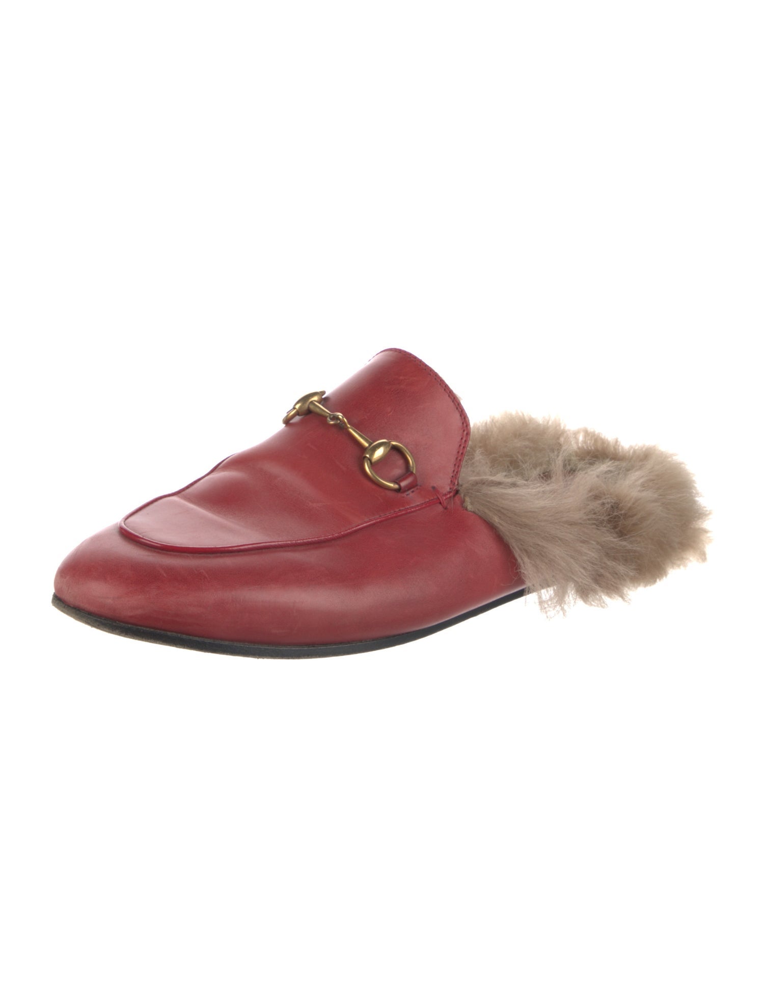 Gucci 1955 Horsebit Accent Leather Mules