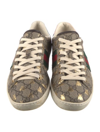 Gucci GG Supreme Embroidered Accent Sneakers