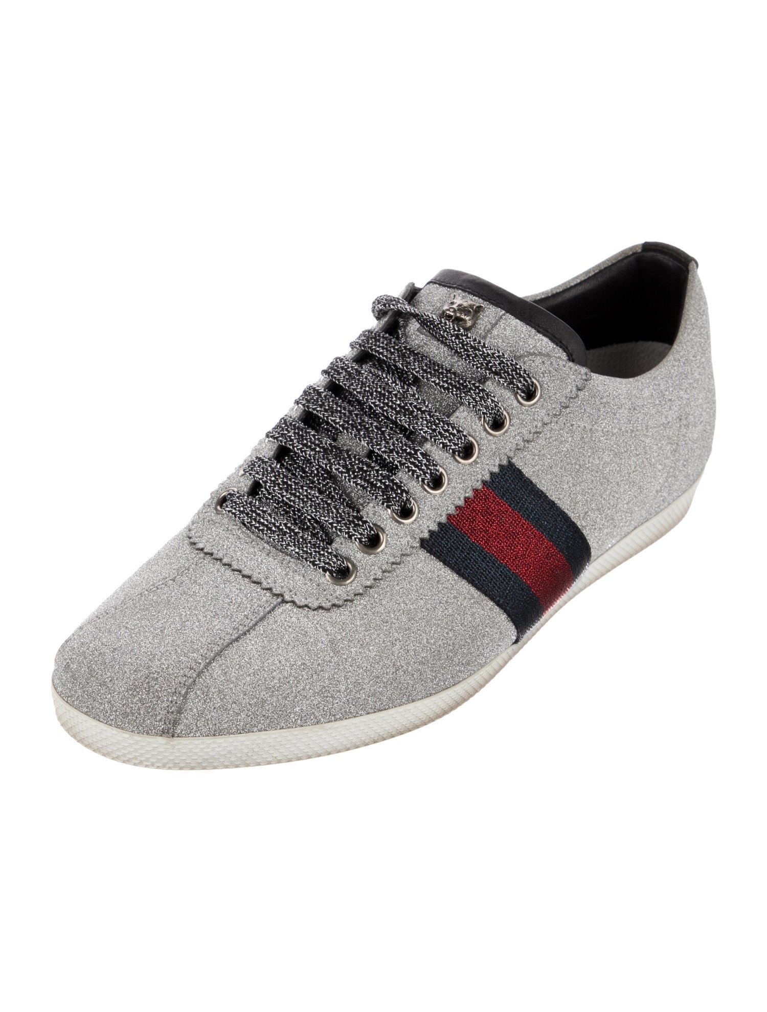 Gucci Interlocking G Logo Glitter Sneakers