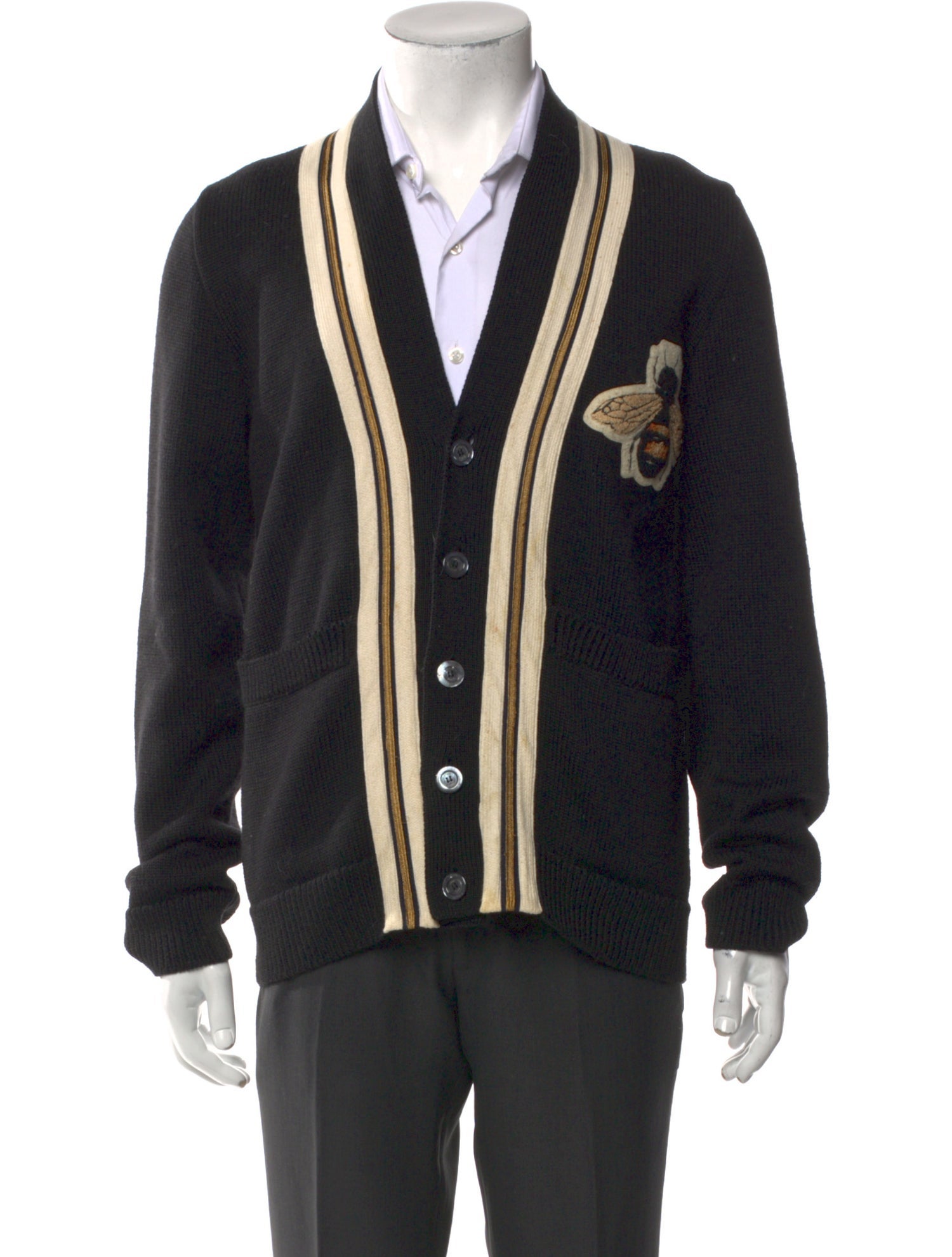 Gucci 2017 Bee Accent Cardigan