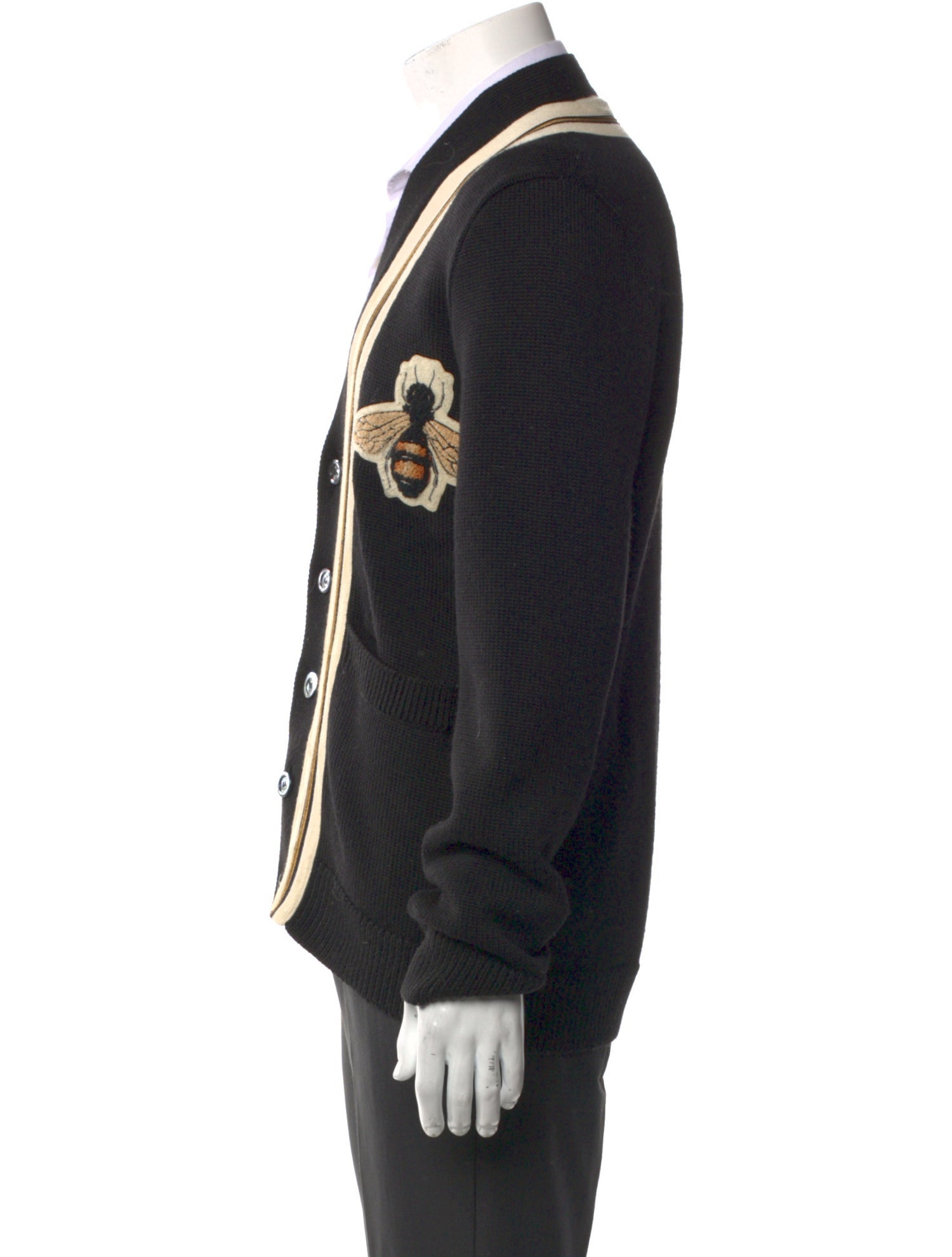 Gucci 2017 Bee Accent Cardigan