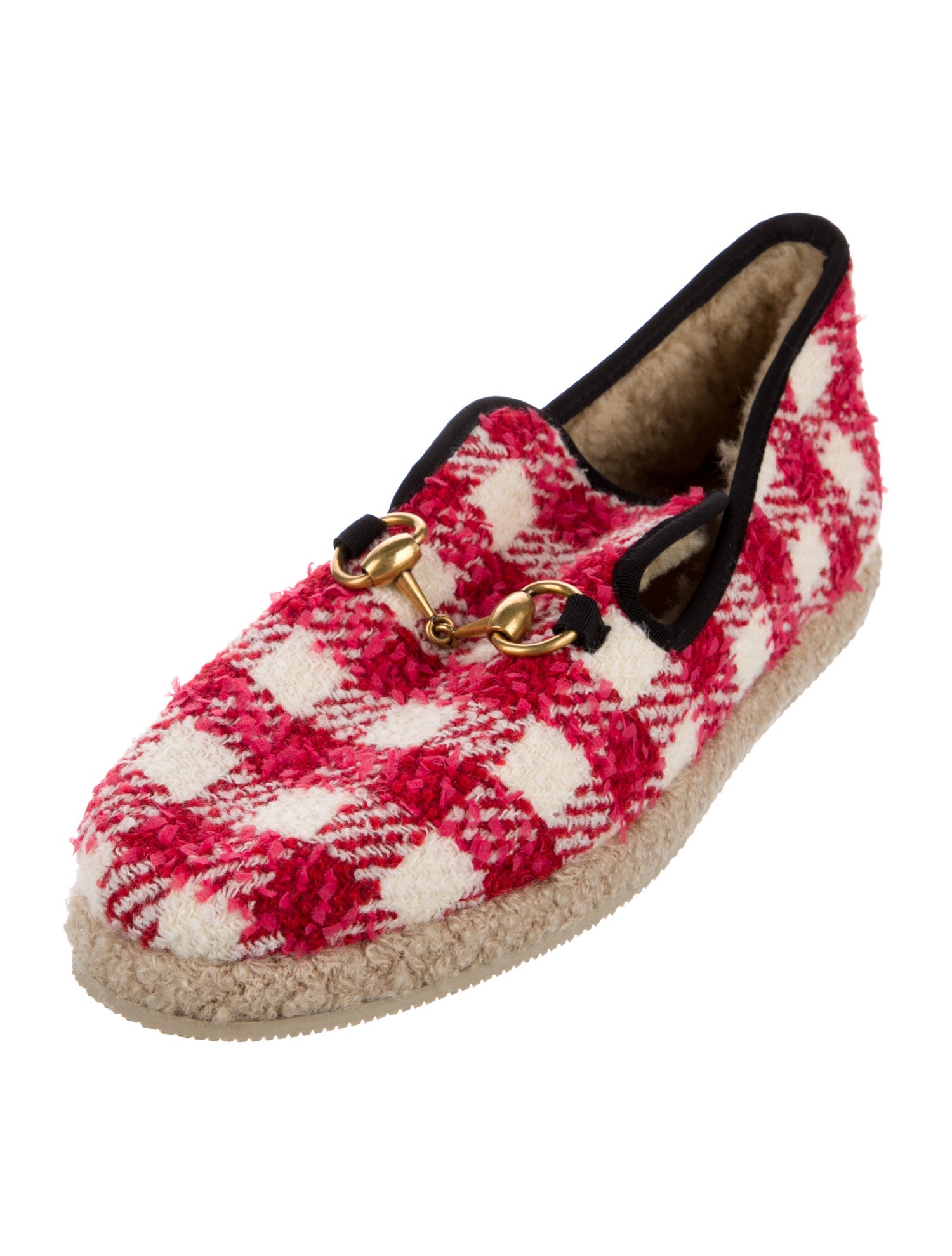 Gucci Plaid Print Espadrilles