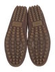 Gucci Web Accent Leather Loafers