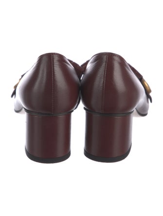 Gucci Double G Logo Leather Pumps