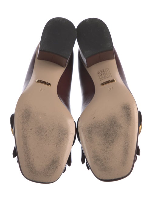 Gucci Double G Logo Leather Pumps