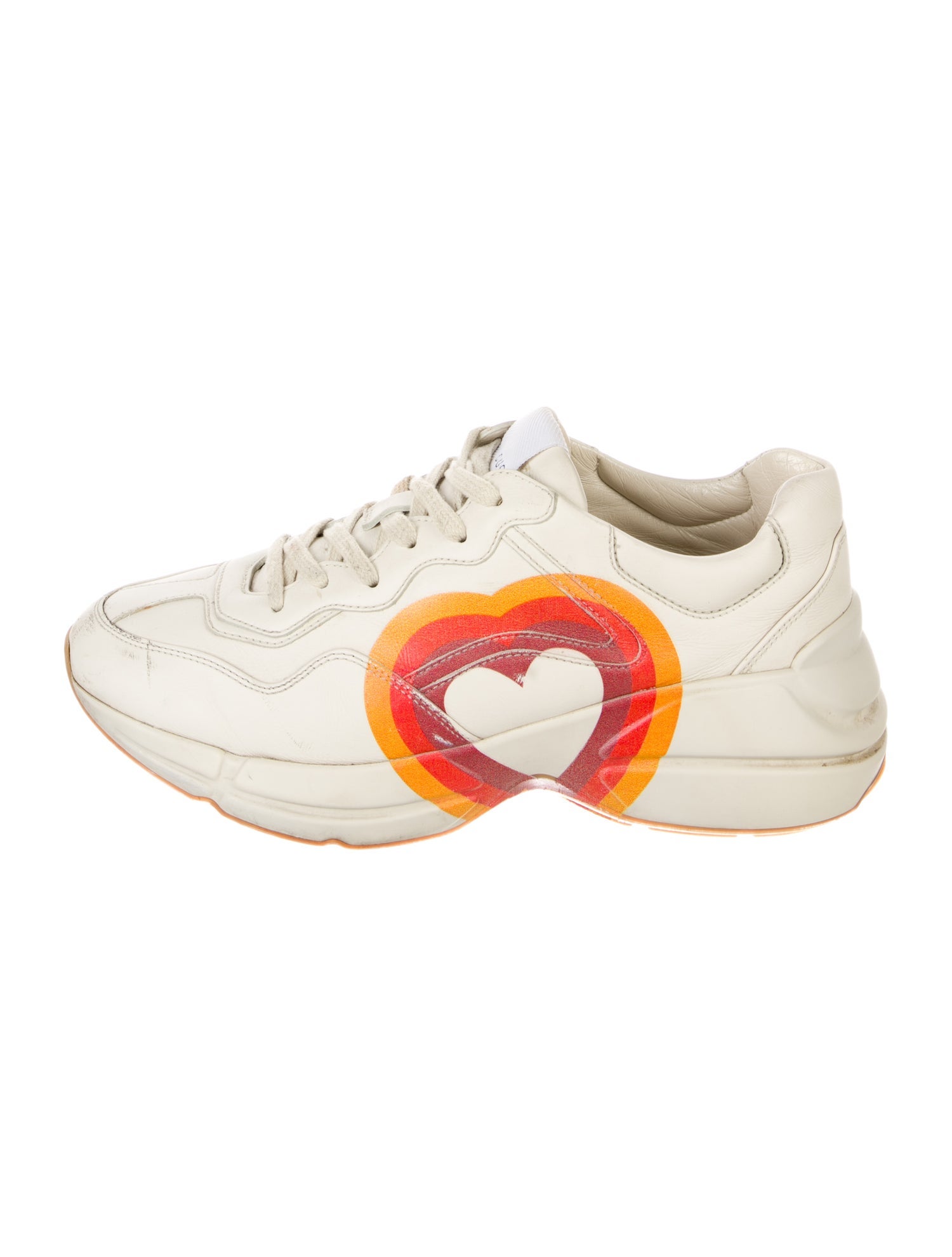 Gucci Interlocking G Logo Leather Chunky Sneakers