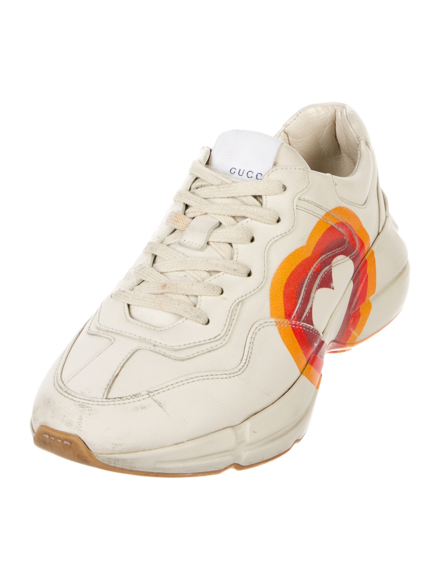 Gucci Interlocking G Logo Leather Chunky Sneakers