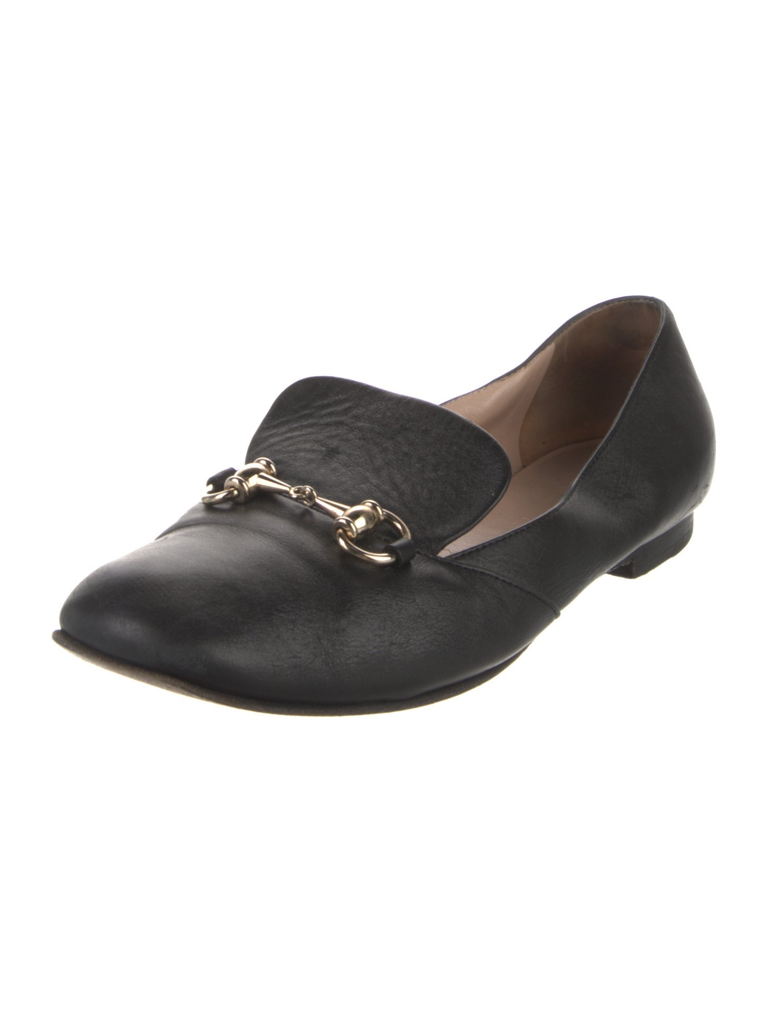 Gucci Horsebit Accent Leather Loafers