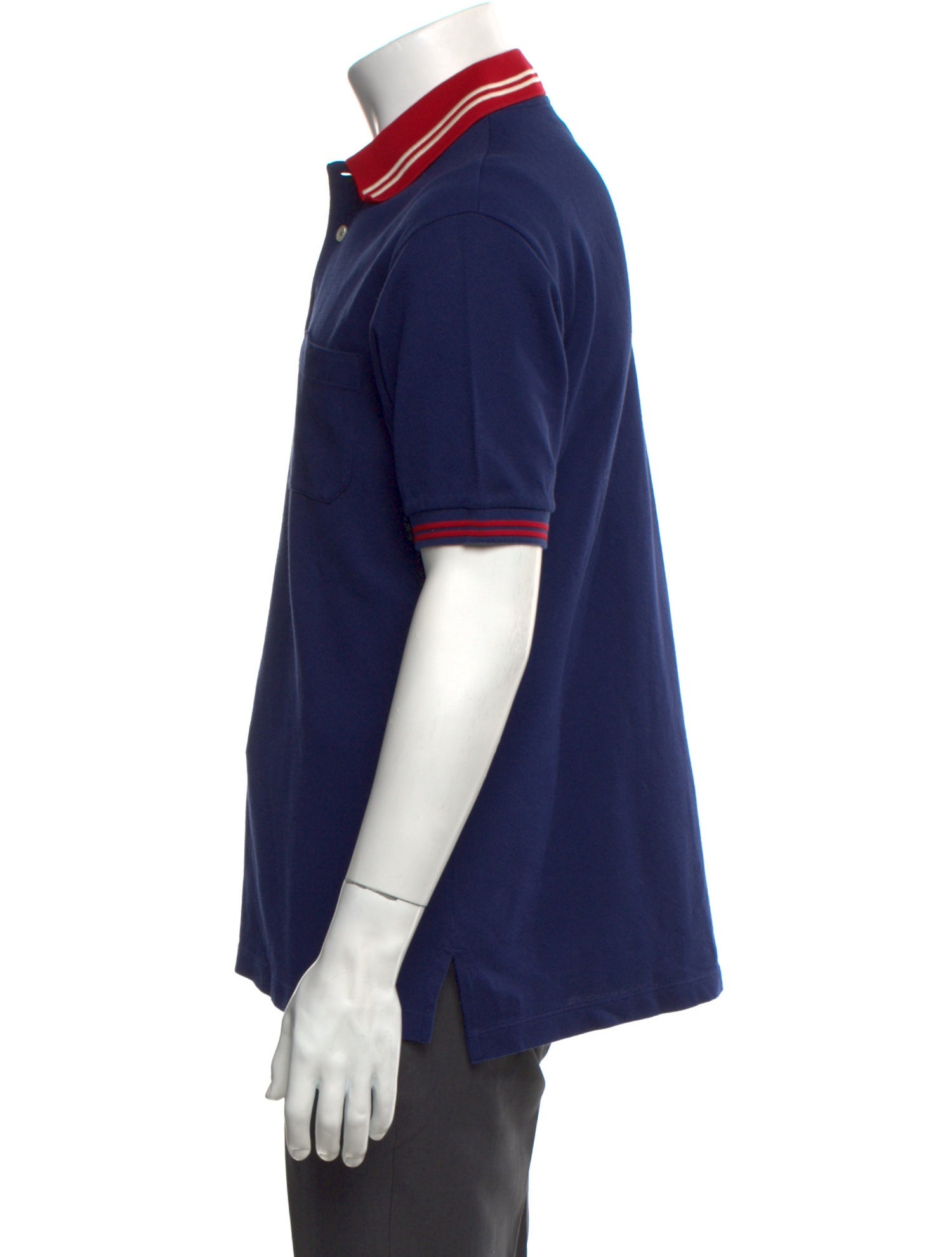 Gucci Web Accent Collar Polo Shirt
