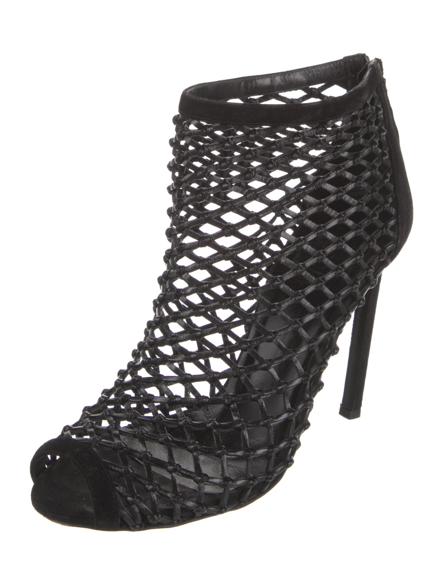 Gucci Leather Cutout Accent Boots