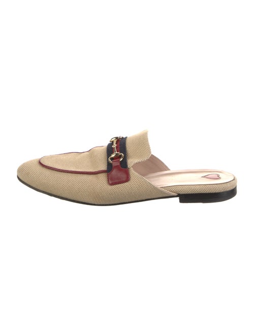 Gucci Web Accent Canvas Mules