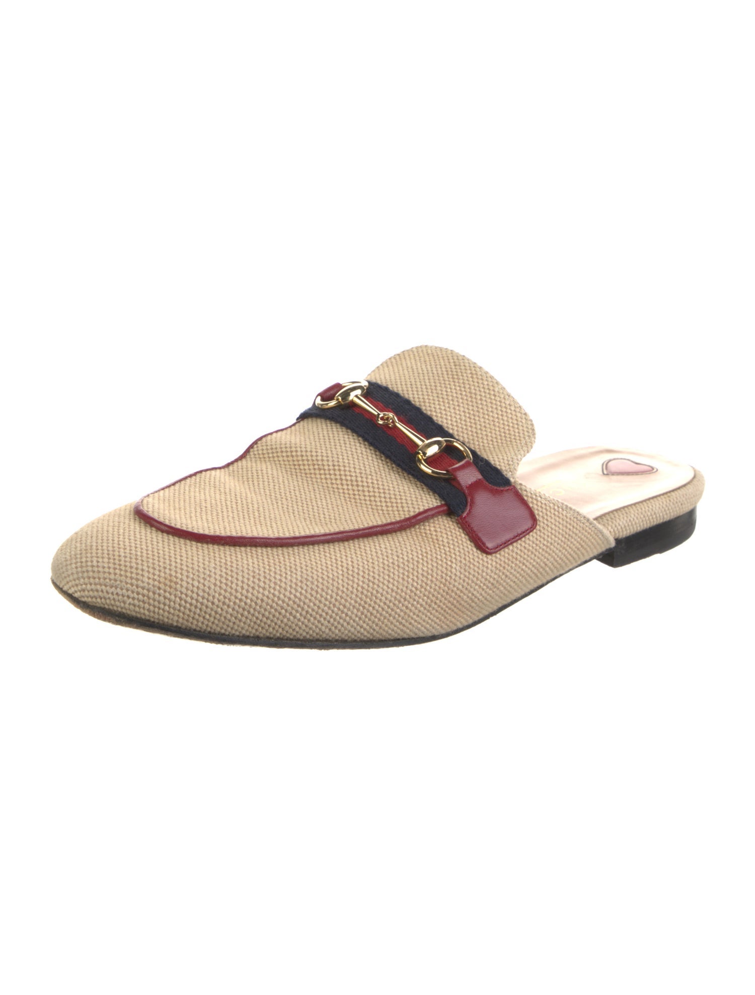 Gucci Web Accent Canvas Mules