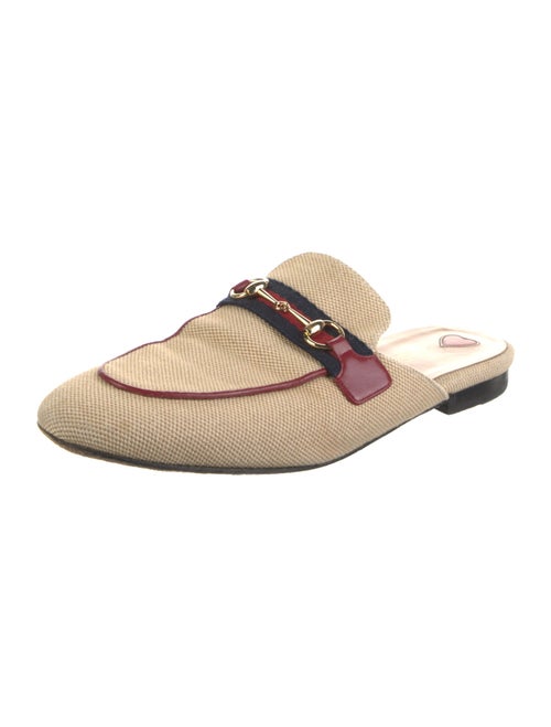Gucci Web Accent Canvas Mules