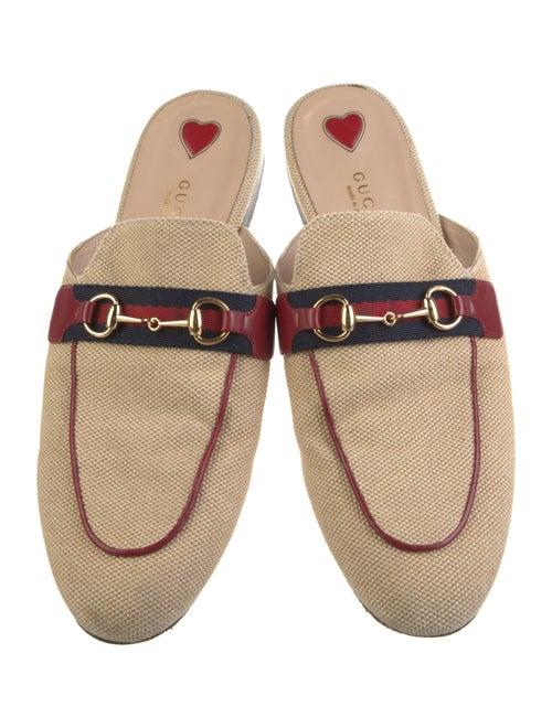 Gucci Web Accent Canvas Mules