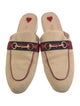 Gucci Web Accent Canvas Mules