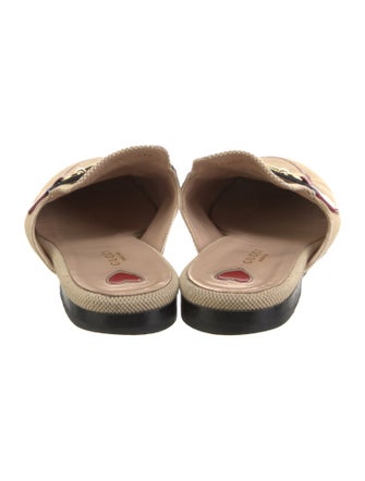 Gucci Web Accent Canvas Mules