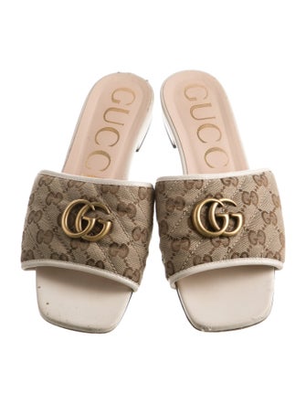 Gucci GG Canvas Canvas Slides
