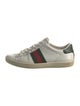 Gucci Web Accent Leather Sneakers
