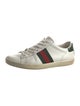 Gucci Web Accent Leather Sneakers