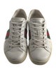Gucci Web Accent Leather Sneakers