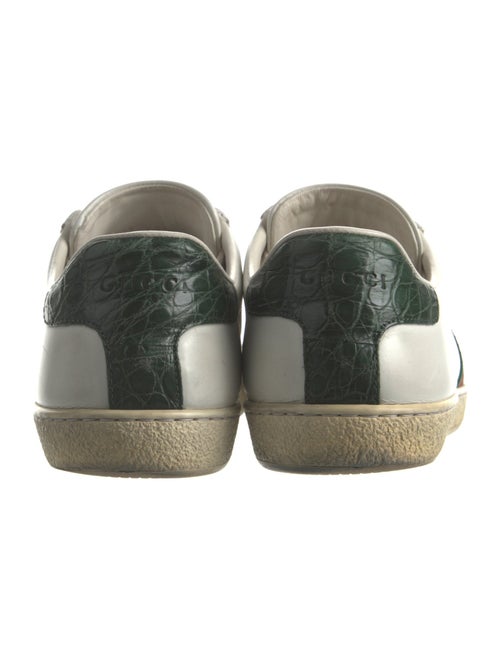Gucci Web Accent Leather Sneakers