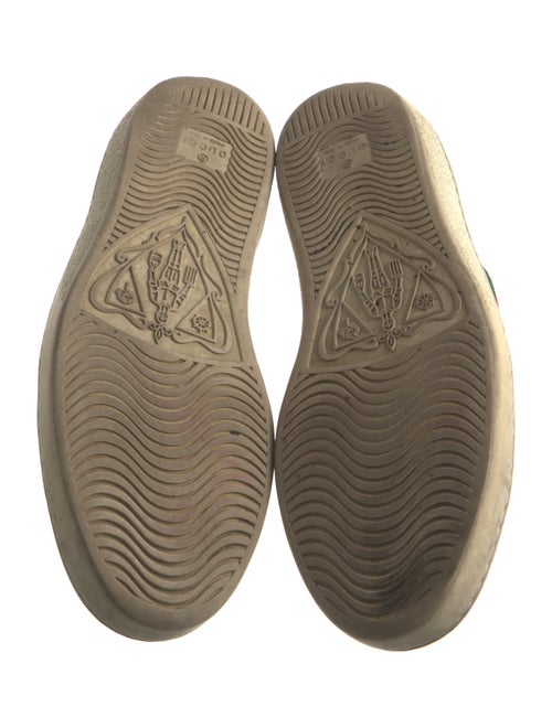 Gucci Web Accent Leather Sneakers