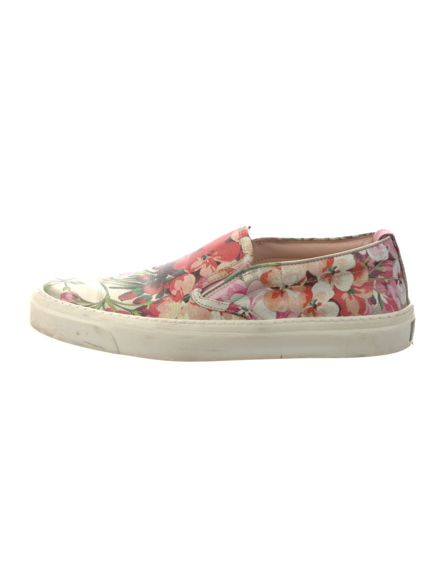 Gucci Blooms Print Leather Sneakers