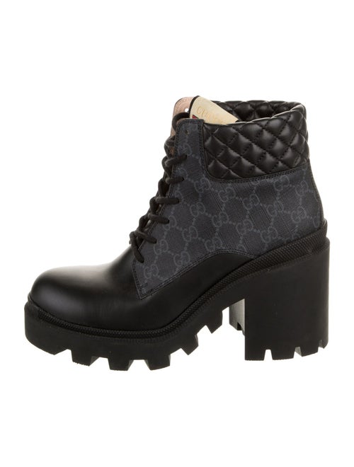 Gucci GG Supreme Combat Boots