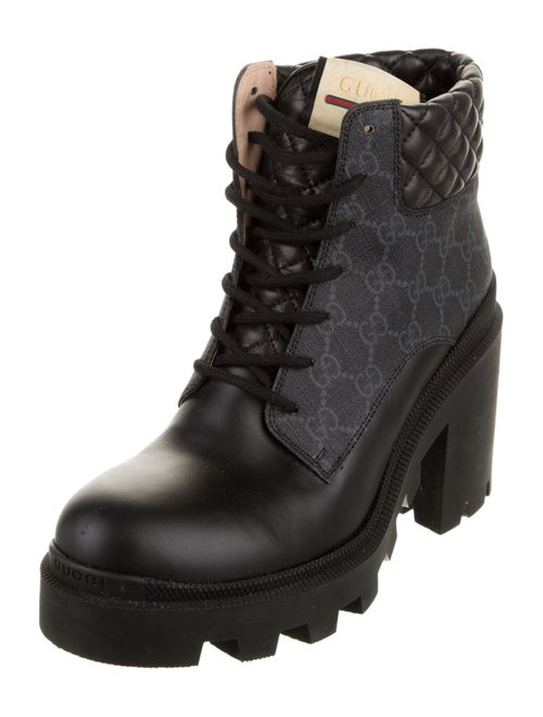 Gucci GG Supreme Combat Boots
